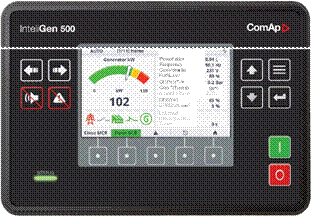 InteliGen 500 5 inç renkli ekrana sahip gelişmiş paralel jeneratör kontrol ünitesi